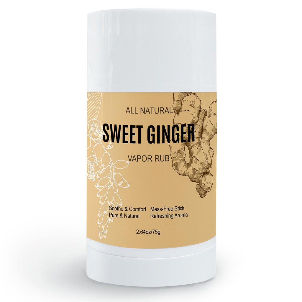 Sweet Ginger Warming Stick - Plant-Based Ginger Oil & Peppermint Balm for Muscle, Herbal Massage Stick, Soothing Body with Natur