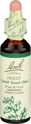 Bach, Bach Original Flower Remedies Holly, 0.68 Fl Oz