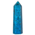Runyangshi Blue Apatite Natural Crystal Healing Wands, 2.8-3.1 (7-8cm) Single Point Healing Crystal Wand 6 Faceted Reiki Chakra 