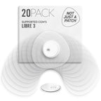 Not Just A Patch Freestyle Libre 3 Plus Sensor Covers (20 Pack) - Breathable, Sweatproof & Secure Hold - Precision-Cut Hole for 