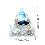 SEVNPRIME Handmade Constellation Crystal Pyramid Unique Positive Energy Orgonite Pyramid Decoration Capricornus Opal Crystal Pyr