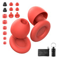Ear Plugs for Sleeping Noise Reduction Reuseable, Concerts, Focus, Travel, Work, High Fidelity - 7 Pairs Eartips - Flexible Soft