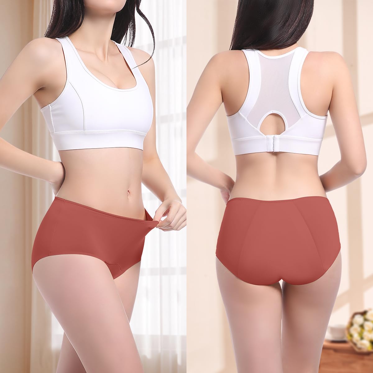 Carer Incontinence Underwear for Women Washable Womens Incontinence Panties 150ml High Absorbent Leak Proof Underwear for Women