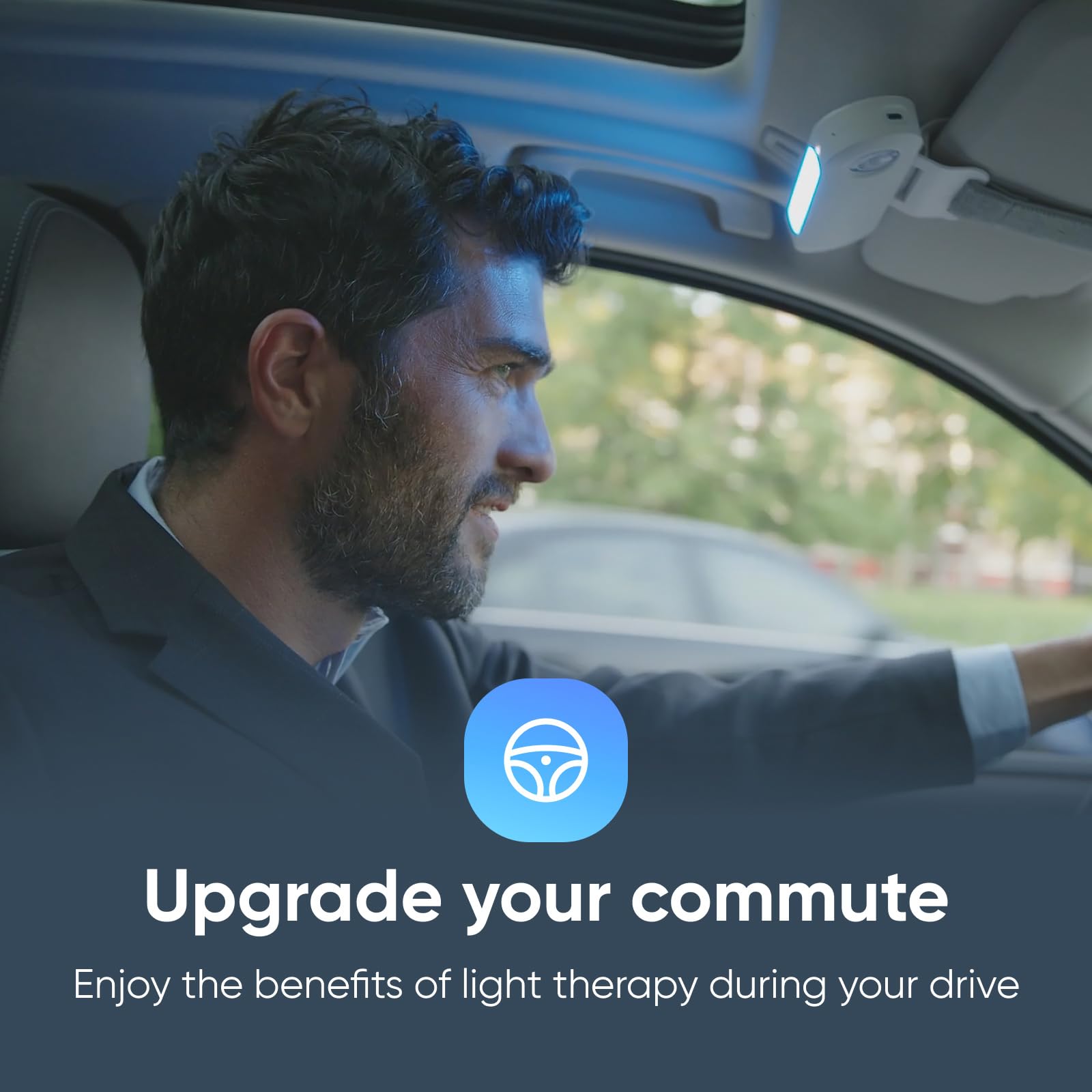 Luminette Drive - First 2-in-1 Light Therapy Lamp - Enjoy The Benefits of Light Therapy in Your Car or at Your Computer