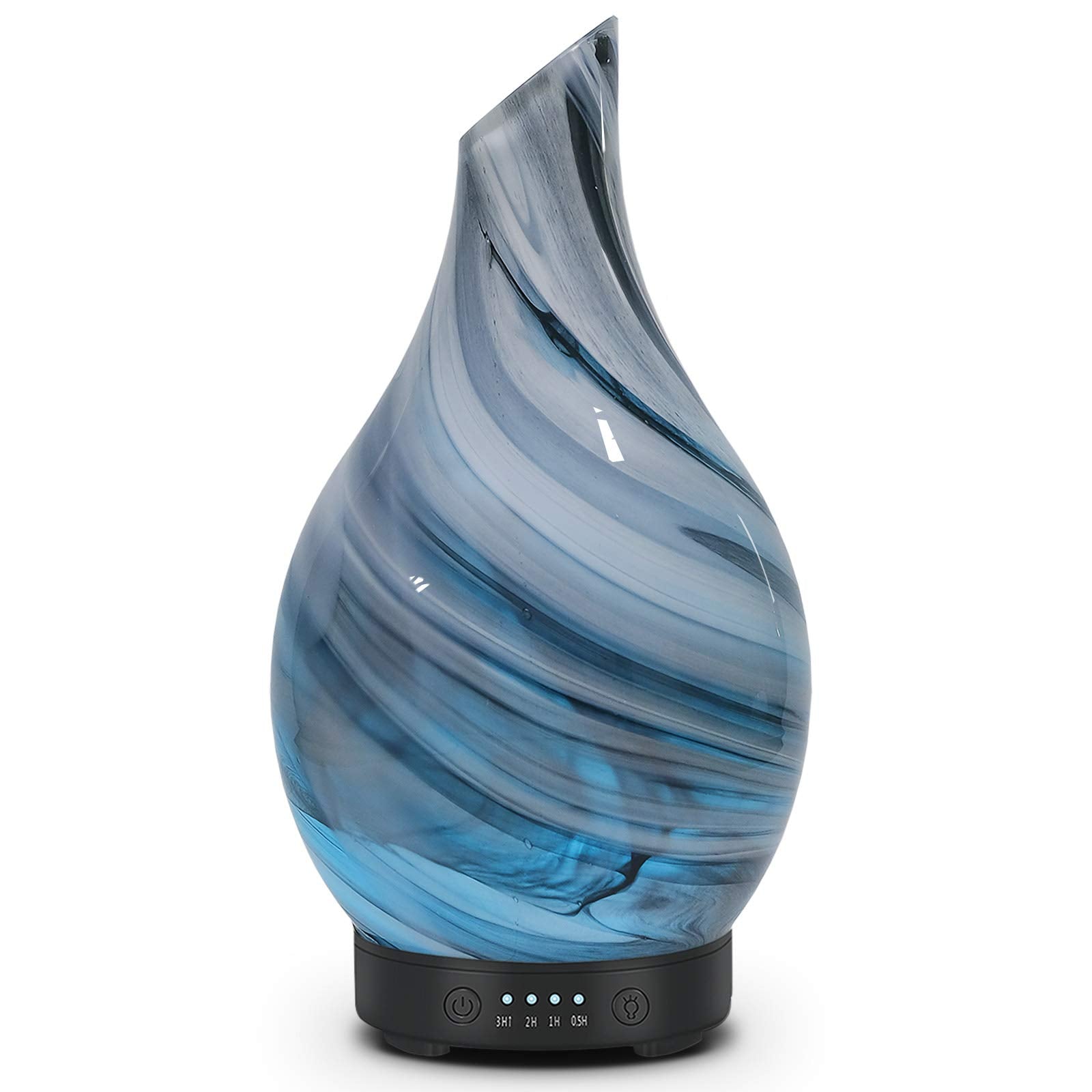 Essential Oil Diffuser 120ml Ultrasonic Aromatherapy Diffuser with Handmade Glass BPA Free Waterless Auto-Off, 4 Timer Setting 7