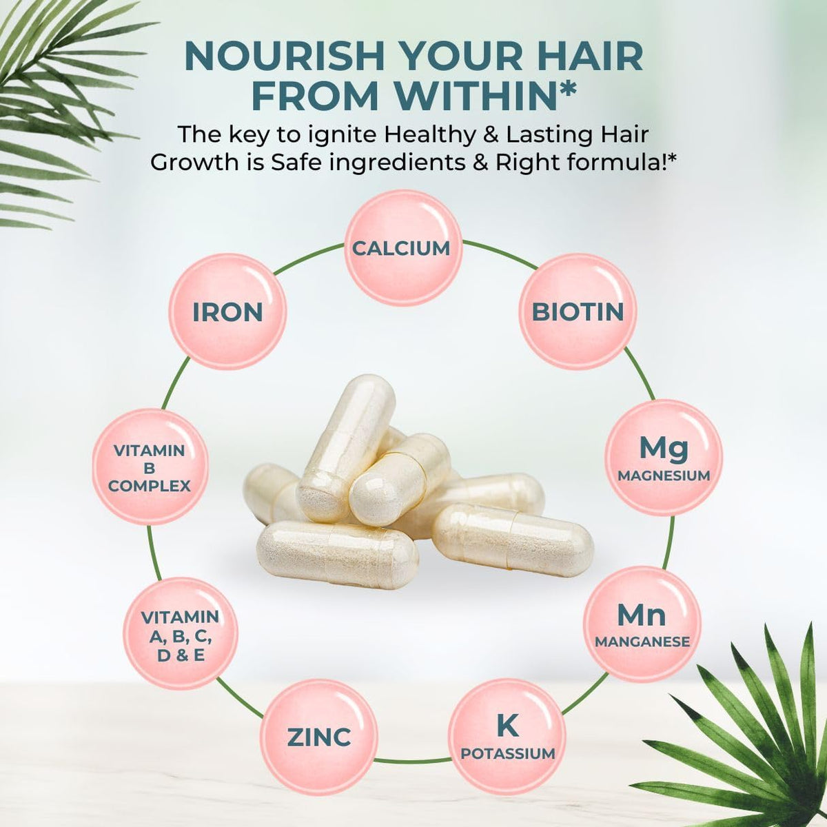 Vitalyra Biotin & B-Complex Hair Vitamins - Hair, Skin & Nails Supplement