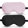 Sleep Mask, 2 Pack 100% Real Natural Pure Silk Eye Mask with Adjustable Strap for Sleeping, BeeVines Eye Sleep Shade Cover, Bloc