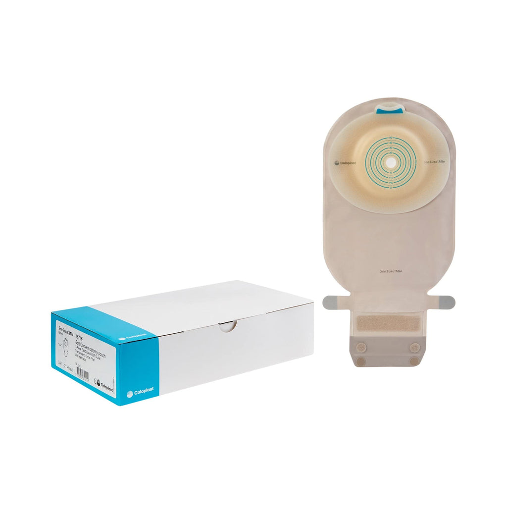 Coloplast 16716 Filtered Ostomy Pouch One-Piece System 11 Inch Length - Box of 10 (Transparent, 3/8 to 2 Inch Stoma)