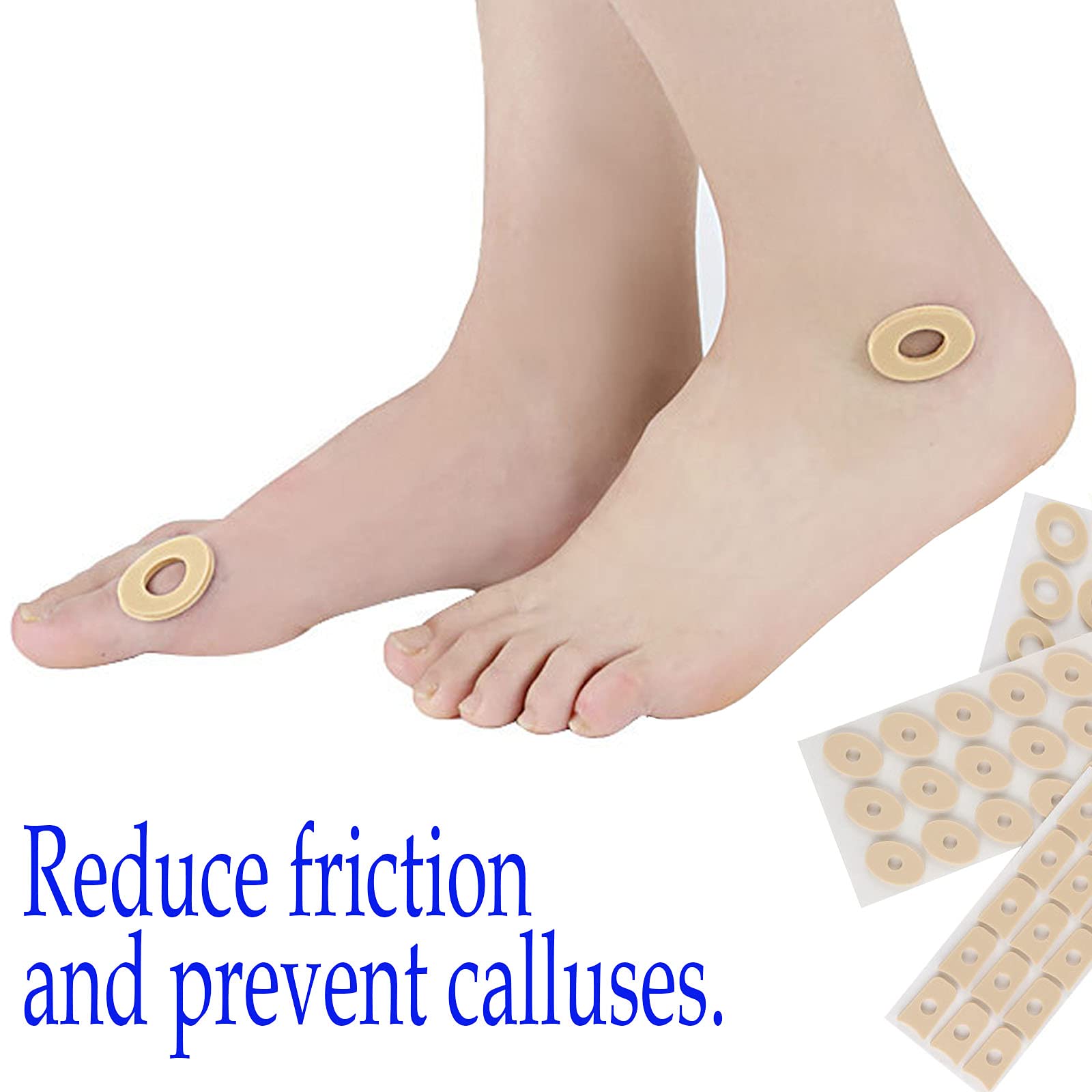 Mcvcoyh (150 PCS) Corn Pads Foam Callus Cushions Cocoon Eye Sticker, Waterproof Corn Cushion, Adhesive Corn Protectors for Corn