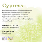 Aura Cacia Cypress Essential Oil | GC/MS Tested for Purity | 15ml (0.5 fl. oz.)
