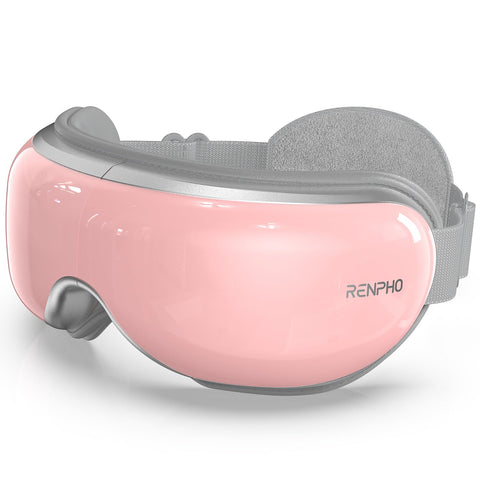 RENPHO Eyeris 1V - Voice Controlled Eye Massager for Migraines, Bluetooth Music Heated Eye Care Machine, Relax & Reduce Eye Stra