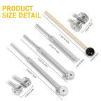Tuning Forks for Healing Set (128Hz, 256Hz, 512Hz), Tuning Fork with Reflex Hammer for Healing/Frequency Instrument/Sound Therap