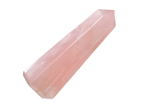 Rose Quartz Crystal Towers ~ Natural Healing Crystal Point Obelisk for Reiki Healing and Crystal Grid (3'' to 4'' INCH)