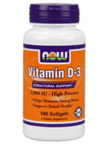 Now Foods Vitamin D-3, 1000 IU, 180 Sofgels