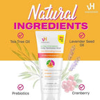 vH essentials Daily Feminine Wash - 10 Fl Oz - Odor Eliminating Vaginal Wash with Tea Tree Oil, Prebiotics and Cranberry, gentle