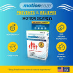 MotionEaze Non-Drowsy Motion Sickness Relief - All Natural Drug Free Formula - Made in The USA - 5ml Bottle - Fast Relief for Mo