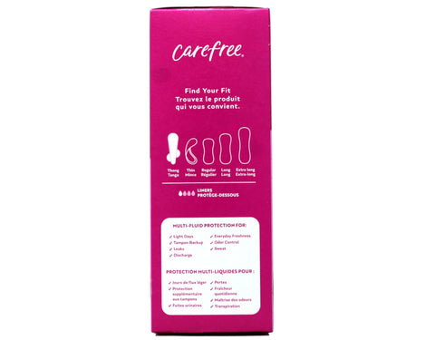 Carefree Thong Pantiliner Unscented 49 Liners Per Box