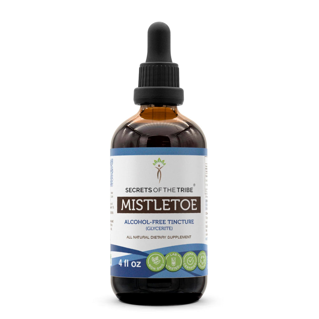 Secrets of the Tribe Mistletoe Tincture Alcohol-Free Liquid Extract, M ...