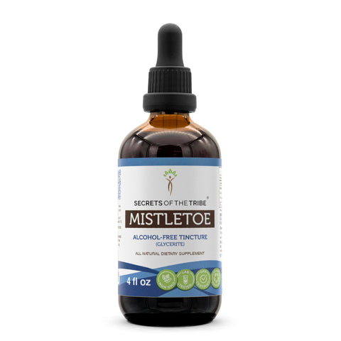 Secrets of the Tribe Mistletoe Tincture Alcohol-Free Liquid Extract, Mistletoe (Viscum Album) Dried Herb (4 FL OZ)