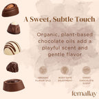 Femallay Organic Vaginal Melts - Chocolate 2 Pack - 100% Natural Relief for Dryness, Odor & Daily Feminine Discomfort - 14 Count