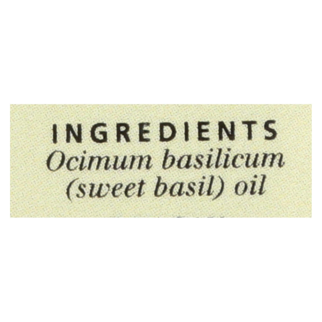 Aura Cacia Pure Basil Essential Oil, 0.5 Fluid Ounces