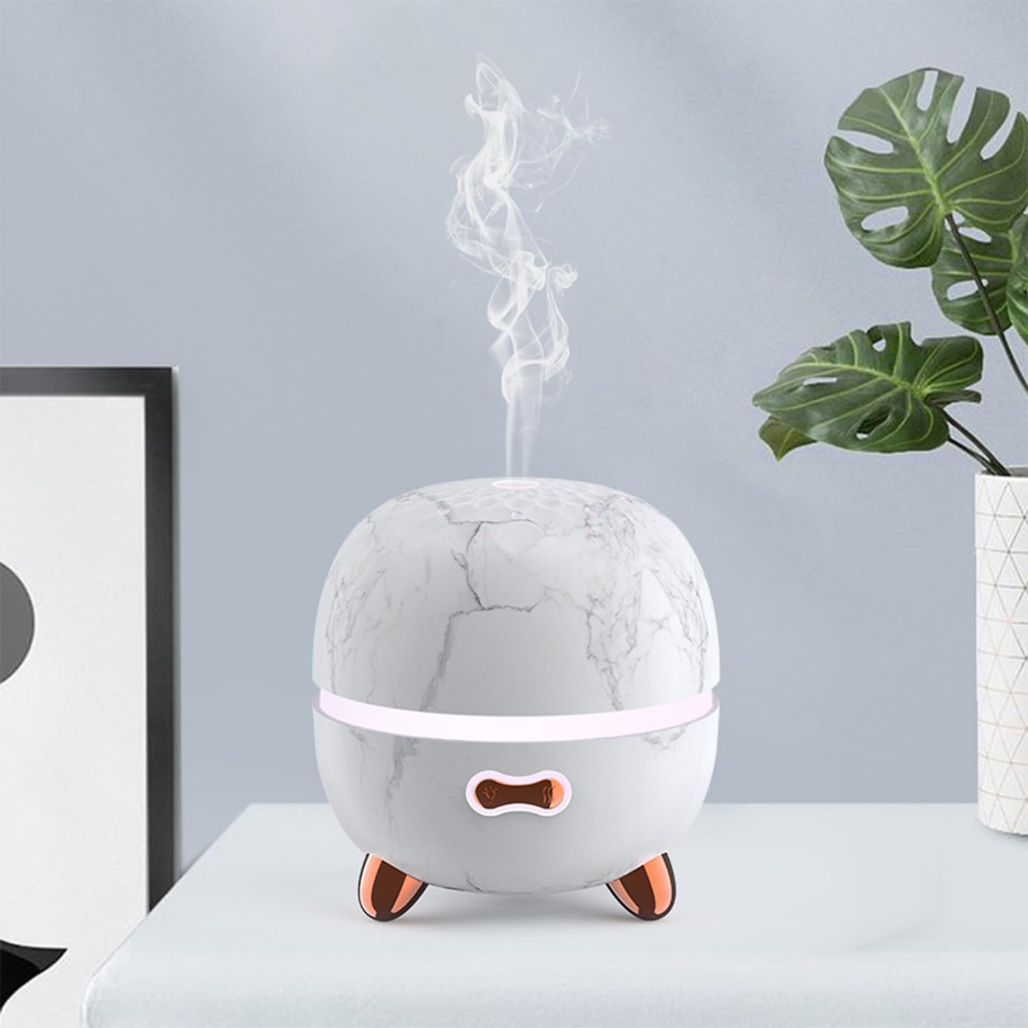 Pinci Essential Oil Diffuser, 120ml Small Aromatherapy Diffuser, Ultrasonic Diffusers for Essential Oil, Cool Mist Humidifier wi