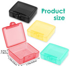 ElevateTech 4 Pcs Small Pill Box, Travel Pill Organizer Cute Proof Pocket Pill Case Mini Portable Medicine Vitamin Box Clear Pla