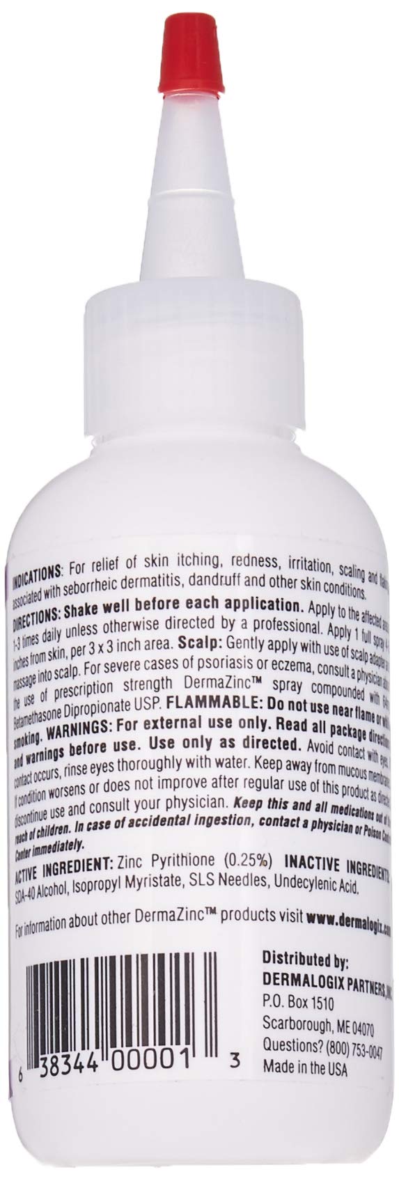 DERMALOGIX PARTNERS Dermazinc Zinc Therapy Spray/Drops, 4 Ounce