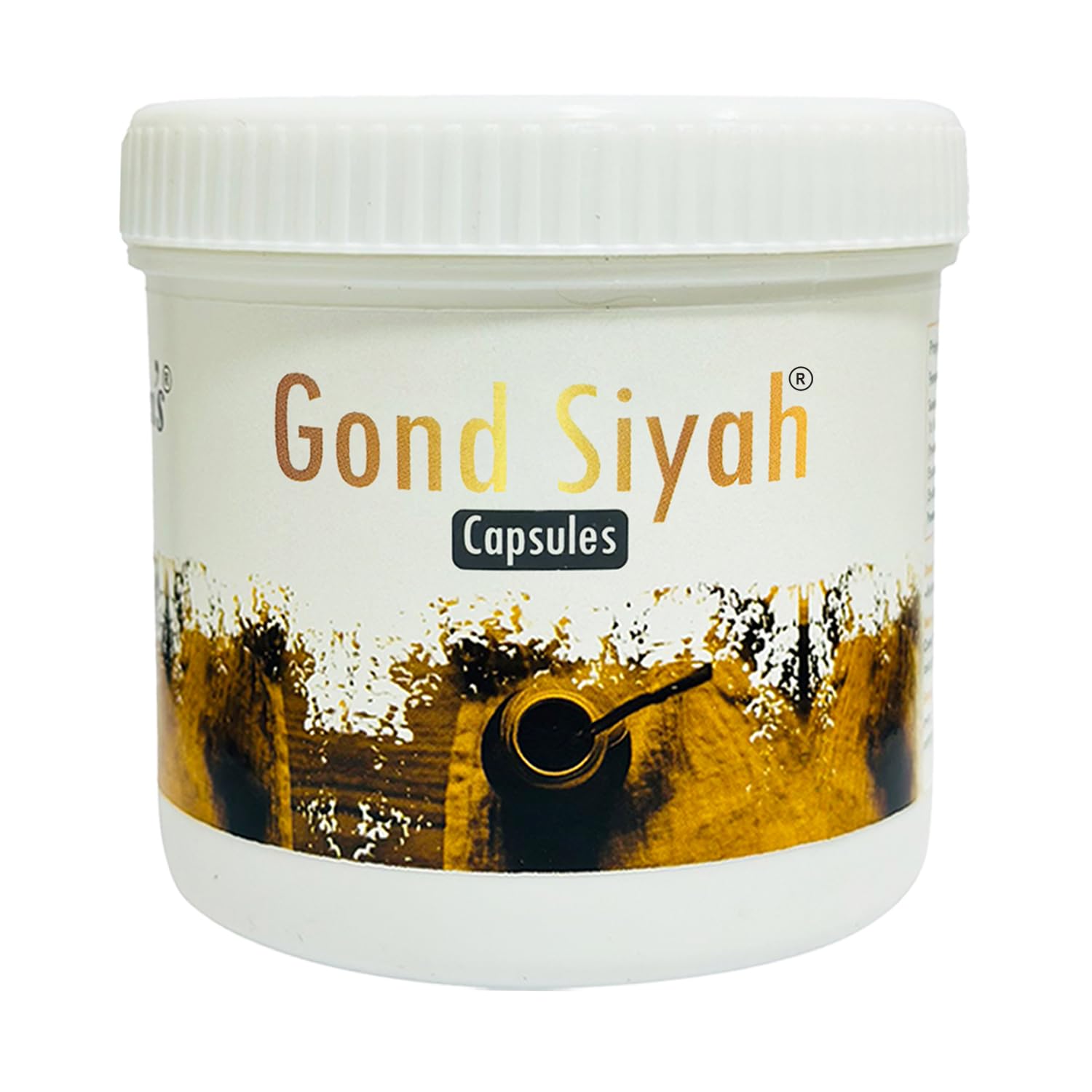Hakim SulemanS Gond Siyah Capsule  100% Natural, Organic Ayurvedic Health Supplement For Immunity, Bone Strength & Energy  60