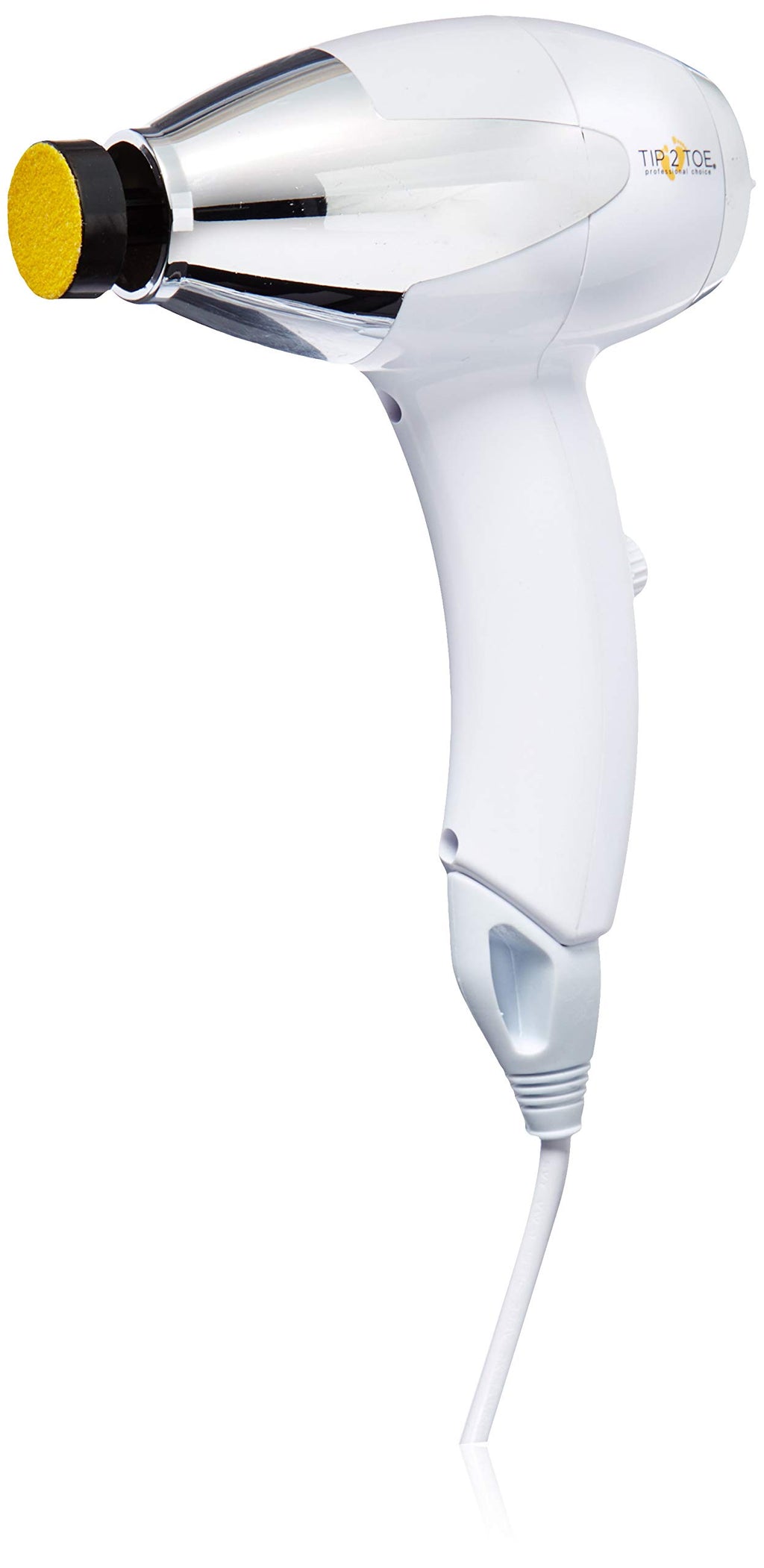 J D beauty professional Tip2Toe Electric Callus Remover, White & Silver