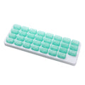 UHZBTEC Monthly 31 compartments Pill Organizer Day Pill Organizer for Medicine Vitamin Holder Container (Green)