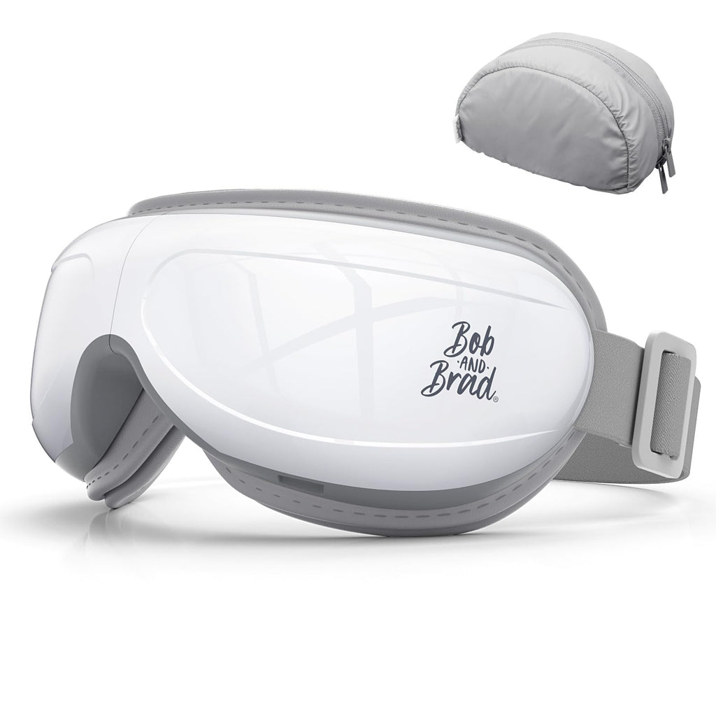 BOB AND BRAD Eye Massager FSA/HSA Eligible, EyeOasis 2 - Heated Eye Massager for Migraines with Music, Smart Eye Mask Massager R