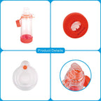 NESSI OTC Spacer Childrens mask spacers and Mouthpiece spacers for All Ages (Orange)