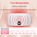 Portable Cordless Heating Pad for Cramps, Electric Waist Belt Device, Fast with 3 Heat Levels and Massage Modes, Back or Belly W