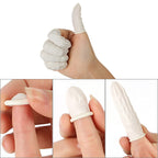 BTYMS 400 Count Latex Finger Cots Medium Fingertip Gloves Disposable Finger Rubber Tips Protector Anti-Static