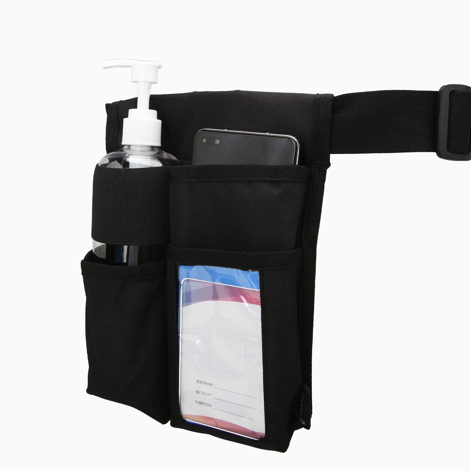 LANLAOER Massage Bottle Holster Profesional Storage Pouch Belt Comfortable Massage Oil Holster Belt Lotion Oil Waist Organizer(B