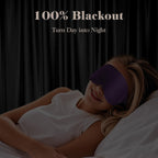 FYGRIP 3D Eye Mask, Ultra Comfort, 100% Pressure-Free & Light Block-Out, Easy Adjustable Strap, Purple, Sleep Mask for Men & Wom