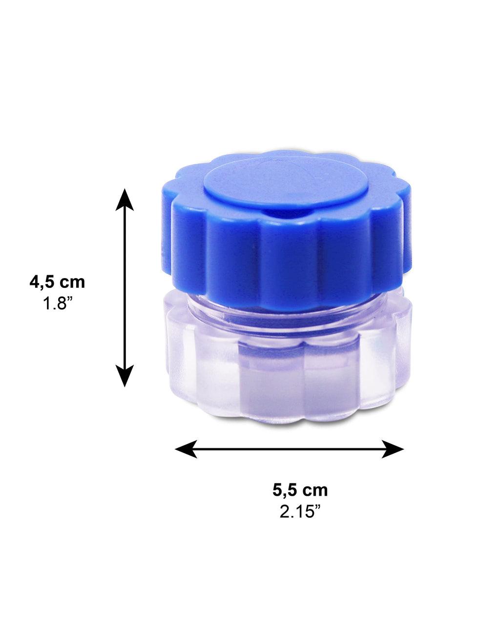 KMINA - Pill Crusher Grinder Fine Powder (x2 Units), Vitamine for Small or Large Pills, Manual Medicine, Tablet Elderly