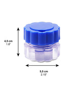 KMINA - Pill Crusher Grinder Fine Powder (x2 Units), Vitamine for Small or Large Pills, Manual Medicine, Tablet Elderly
