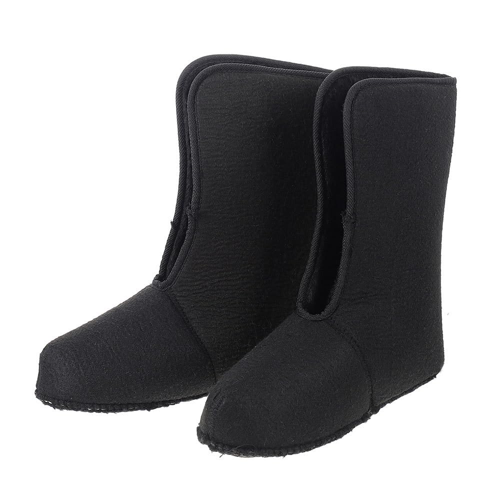 ibasenice Insulated Boot Liners for Men Waterproof Fleece Lined Snow Boot Inserts Warm Winter Shoe Liners for Fishing Hiking 12.