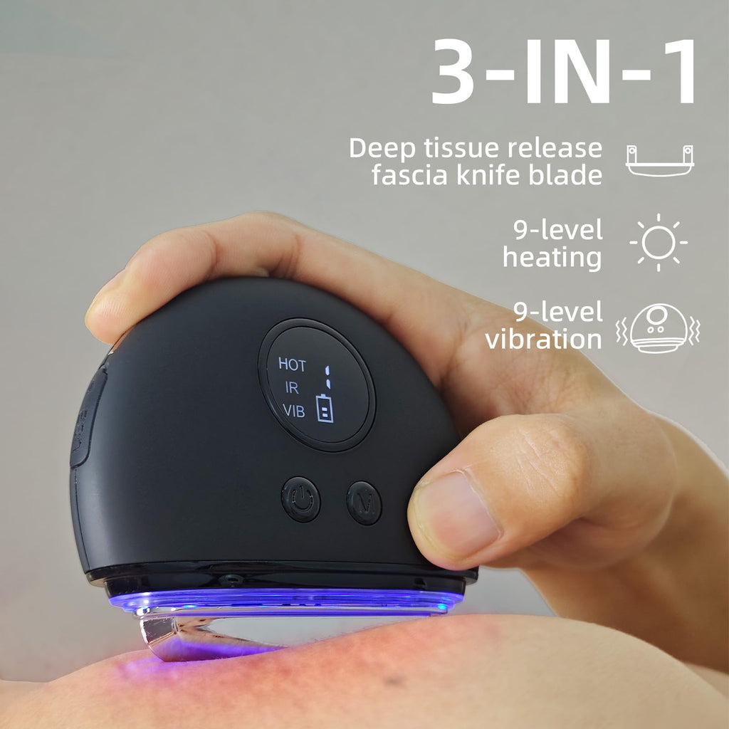 NHO Electric Fascia Knife, Heating and Vibration, Muscle Scraper Tool, Fascia Blaster, Fascia Tool Massage Tools for Deep Tissue