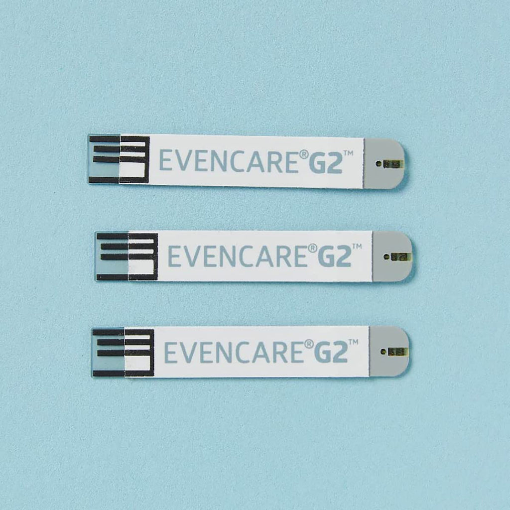 Medline EvenCare G2 Blood Glucose Test Strips, Self-testing with G2 Monitoring System, 6 Second Results, 50 Count System, 6 Seco