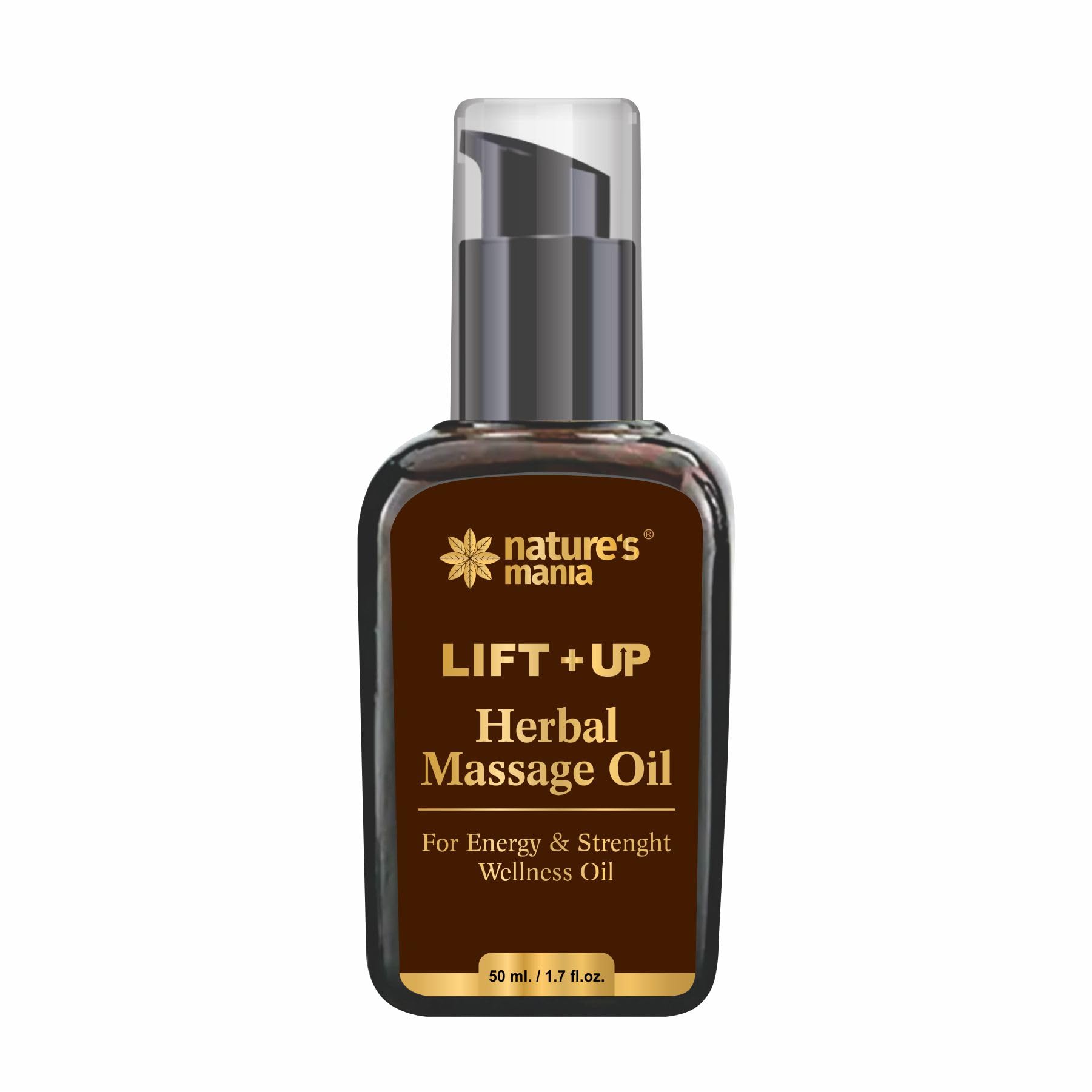 NatureS Mania Herbal Lift Up Massgar Oil (50Ml) Helps To Get Strength, Thickness And Relax | With Ashwagandha, Loung, Gokshur, 