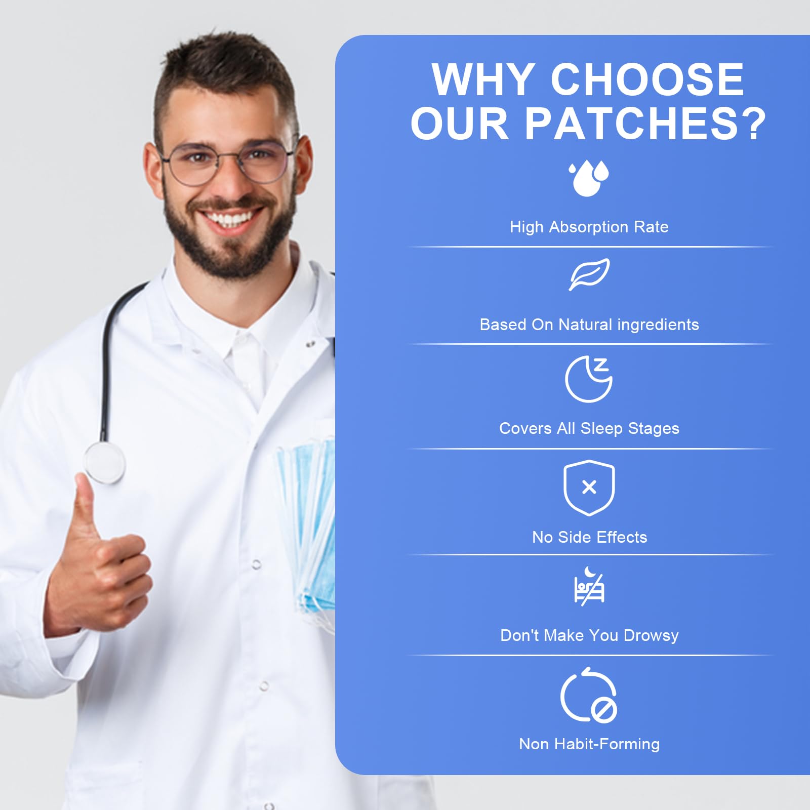 Fekux Sleep Patches for Adults Extra Strength - 30 Pcs Sweet Dreams Patches for Sleep, All Natural Sleeping Patches for Adults,