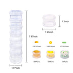 7 Day Pill Organizer Case Stackable Weekly Supplements Vitamins Pills Holder Dispenser Large Clear Transparent with Extra Lid