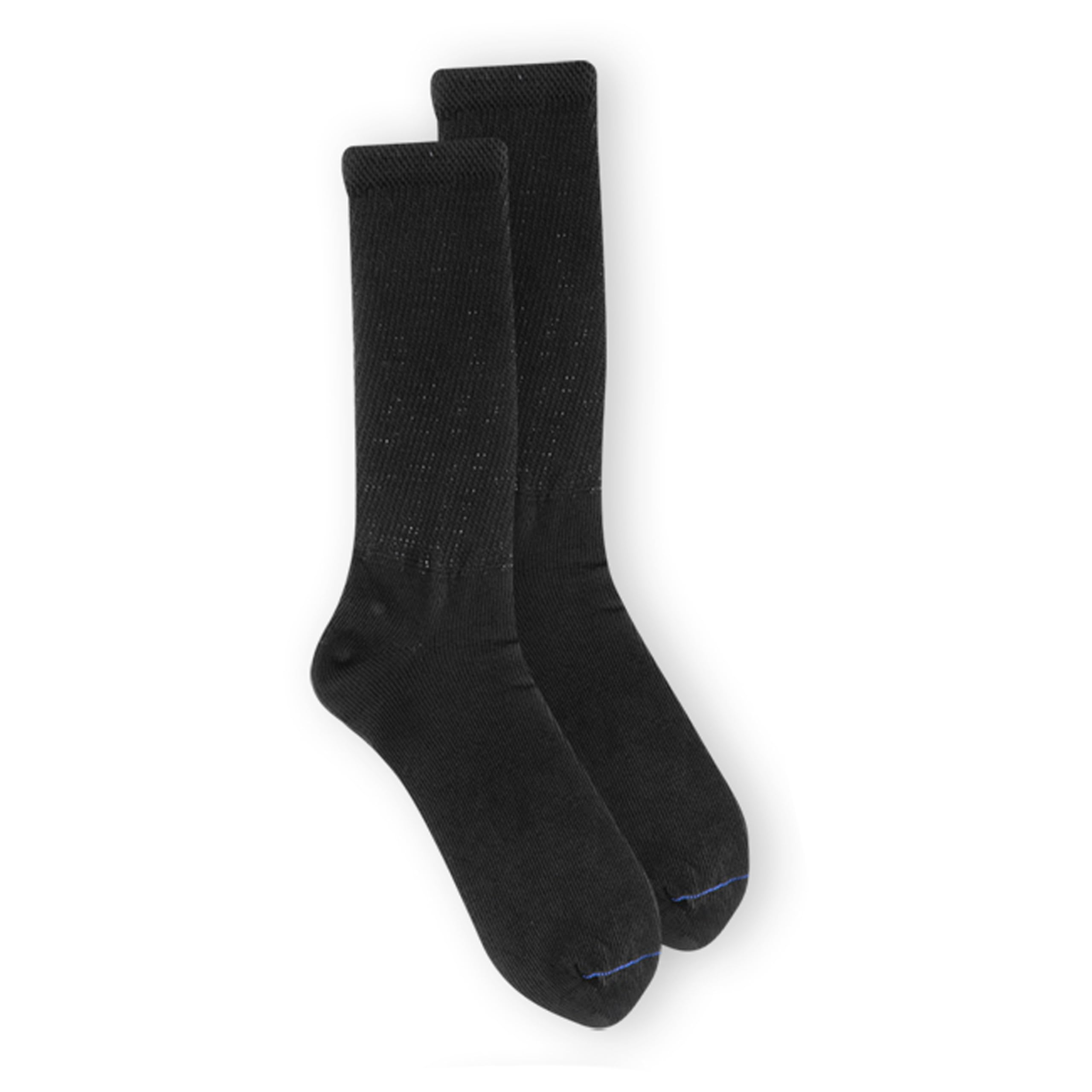 Dr. Scholl's Womens Diabetes & Circulator - 4 6 Pair Packs Non-binding Comfort And Moisture Management Socks, Black, 8-12 US