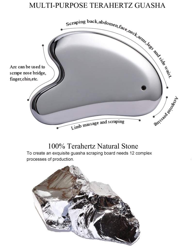 SAEEYCUE-Terahertz Stone Gua Sha Scraping Tools Facial Gua Sha Tools