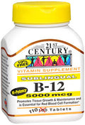 21st Century B-12 5000 mcg Tablets Sublingual - 110 Tablets