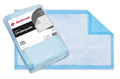 Dealmed (100 Count) Economy Absorbency Disposable Underpads 2-Ply Tissue Fill, 17 X 24    Blue, Perfect as Pet Pads Puppy Traini
