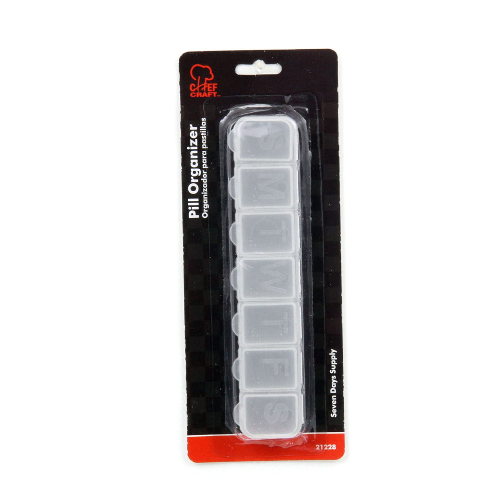 Chef Craft Pill Organizer, Clear, 4-Pack